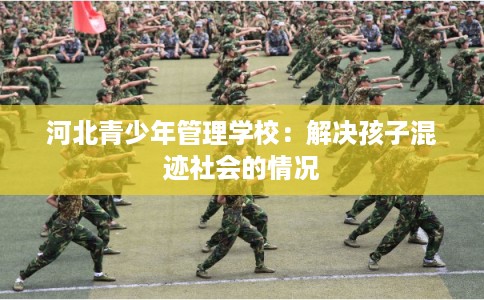 河北青少年管理学校：解决孩子混迹社会的情况