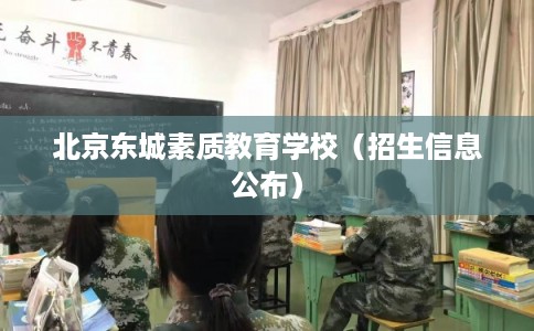 北京东城素质教育学校（招生信息公布）