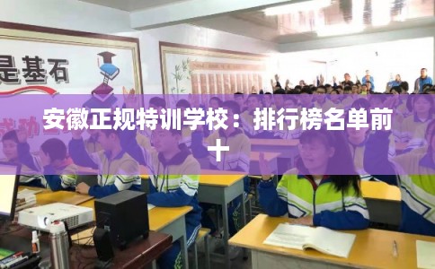 安徽正规特训学校：排行榜名单前十