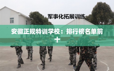 安徽正规特训学校：排行榜名单前十