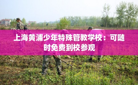 上海黄浦少年特殊管教学校:可随时免费到校参观 上海黄浦少年特殊管教学校:可随时免费到校参观