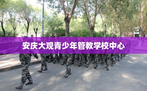 安庆大观青少年管教学校中心