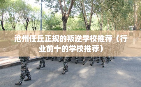 沧州任丘正规的叛逆学校推荐（行业前十的学校推荐）
