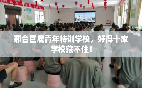 邢台巨鹿青年特训学校，好得十家学校藏不住！