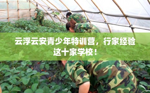 云浮云安青少年特训营,行家经验这十家学校! 云浮云安青少年特训营,行家经验这十家学校!