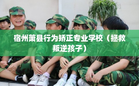 宿州萧县行为矫正专业学校(拯救叛逆孩子) 宿州萧县行为矫正专业学校(拯救叛逆孩子)