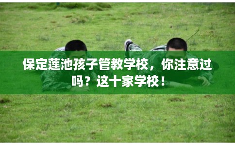 保定莲池孩子管教学校，你注意过吗？这十家学校！