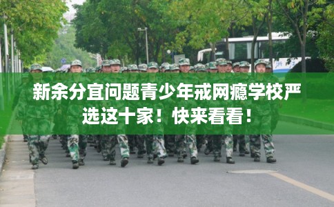 新余分宜问题青少年戒网瘾学校严选这十家！快来看看！
