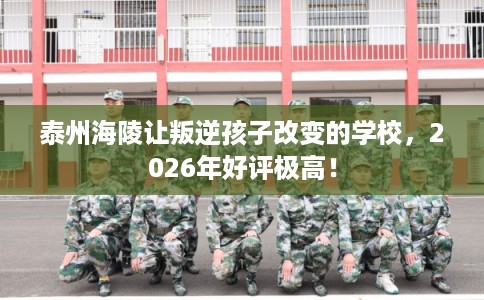 泰州海陵让叛逆孩子改变的学校，2026年好评极高！
