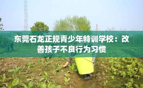 东莞石龙正规青少年特训学校:改善孩子不良行为习惯 东莞石龙正规青少年特训学校:改善孩子不良行为习惯