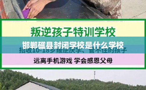 邯郸磁县封闭学校是什么学校