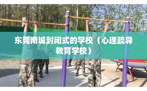 东莞南城封闭式的学校（心理疏导教育学校）