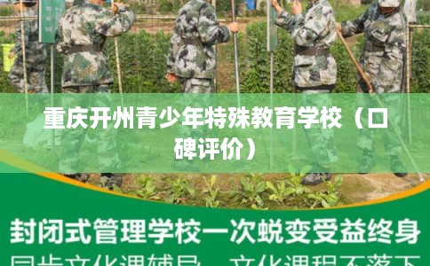 重庆开州青少年特殊教育学校(口碑评价) 重庆开州青少年特殊教育学校(口碑评价)