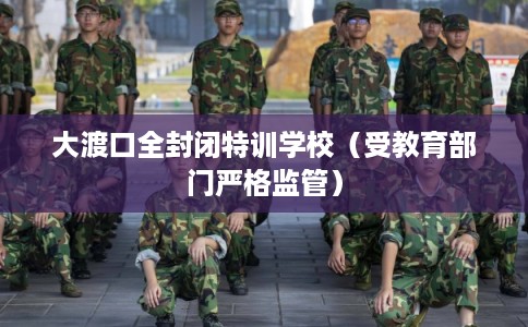 大渡口全封闭特训学校（受教育部门严格监管）