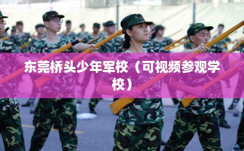 东莞桥头少年军校（可视频参观学校）