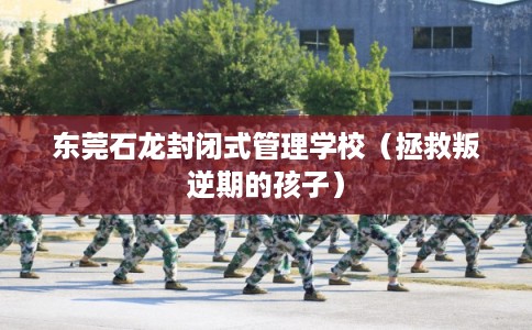 东莞石龙封闭式管理学校（拯救叛逆期的孩子）