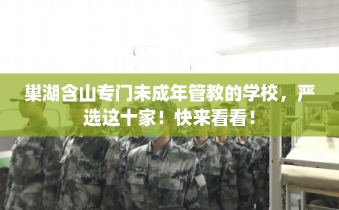 巢湖含山专门未成年管教的学校,严选这十家!快来看看! 巢湖含山专门未成年管教的学校,严选这十家!快来看看!