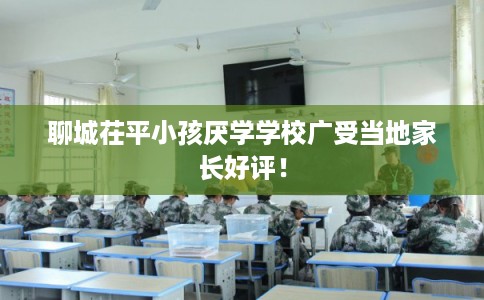 聊城茌平小孩厌学学校广受当地家长好评！
