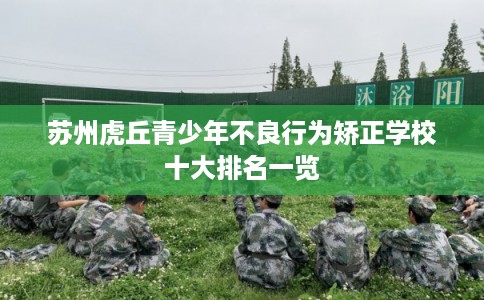 苏州虎丘青少年不良行为矫正学校十大排名一览