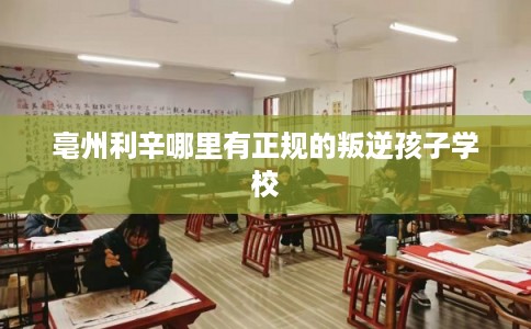 亳州利辛哪里有正规的叛逆孩子学校 亳州利辛哪里有正规的叛逆孩子学校