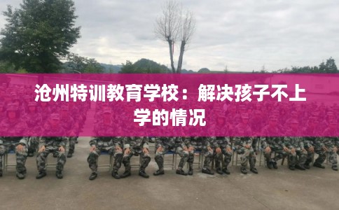 沧州特训教育学校：解决孩子不上学的情况