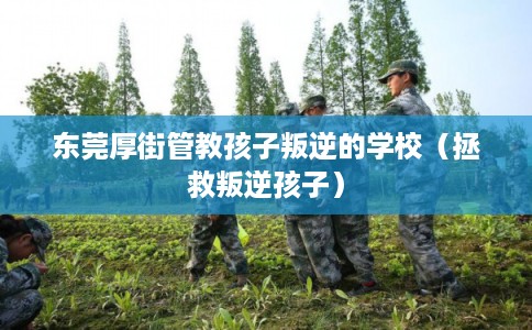 东莞厚街管教孩子叛逆的学校（拯救叛逆孩子）