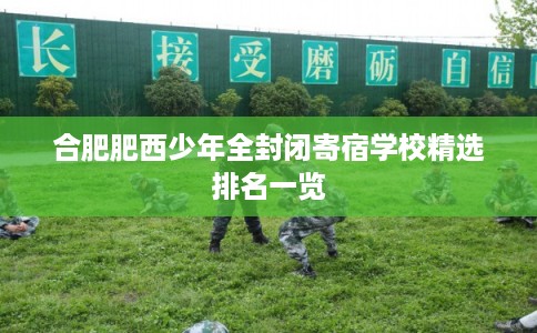 合肥肥西少年全封闭寄宿学校精选排名一览