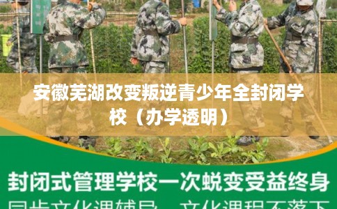 安徽芜湖改变叛逆青少年全封闭学校（办学透明）