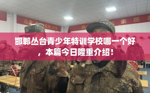 邯郸丛台青少年特训学校哪一个好，本篇今日隆重介绍！