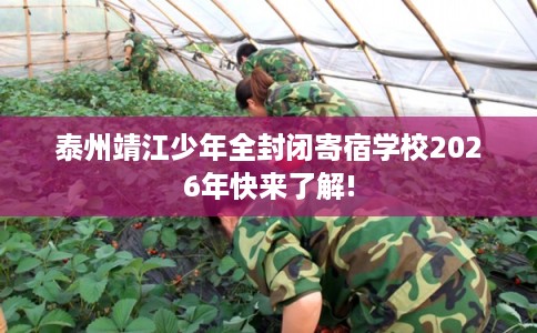 泰州靖江少年全封闭寄宿学校2026年快来了解!