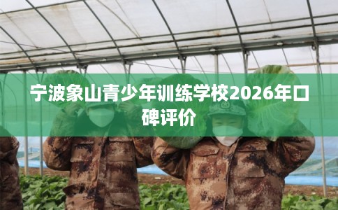 宁波象山青少年训练学校2026年口碑评价