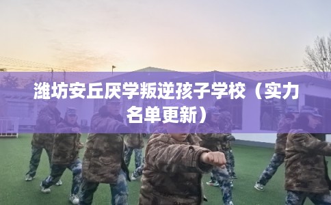 潍坊安丘厌学叛逆孩子学校（实力名单更新）