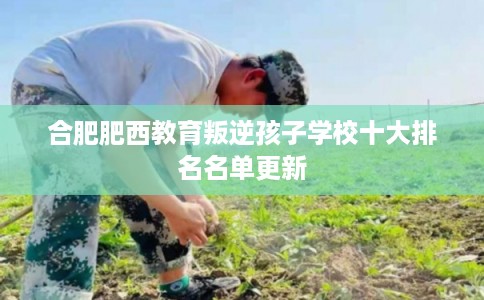 合肥肥西教育叛逆孩子学校十大排名名单更新