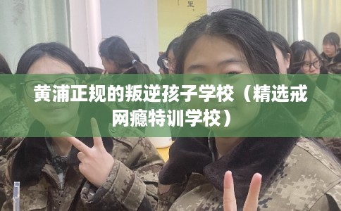 黄浦正规的叛逆孩子学校（精选戒网瘾特训学校）