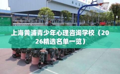 上海黄浦青少年心理咨询学校（2026精选名单一览）