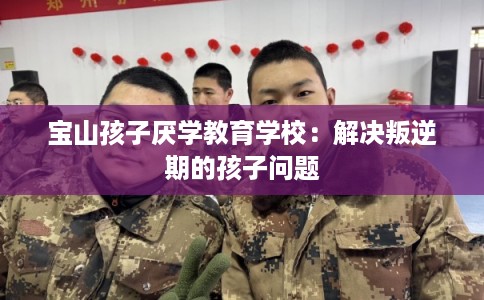 宝山孩子厌学教育学校：解决叛逆期的孩子问题