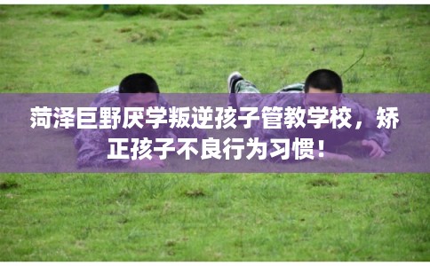 菏泽巨野厌学叛逆孩子管教学校,矫正孩子不良行为习惯! 菏泽巨野厌学叛逆孩子管教学校,矫正孩子不良行为习惯!