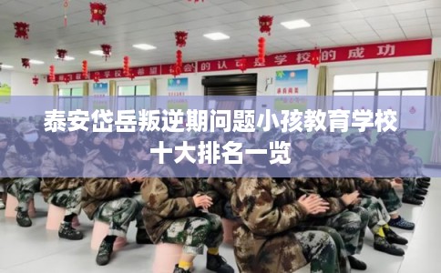泰安岱岳叛逆期问题小孩教育学校十大排名一览
