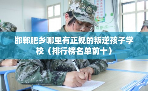 邯郸肥乡哪里有正规的叛逆孩子学校（排行榜名单前十）