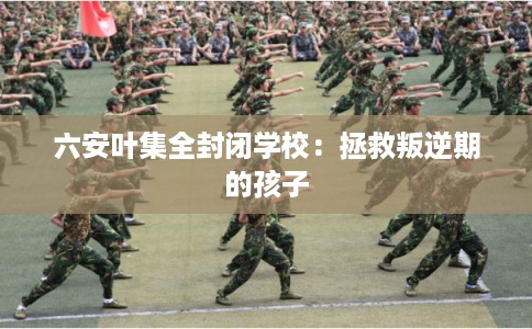 六安叶集全封闭学校：拯救叛逆期的孩子