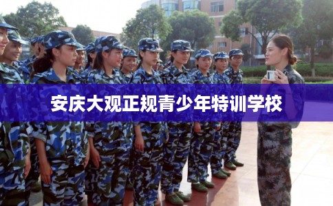 安庆大观正规青少年特训学校
