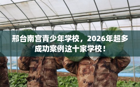 邢台南宫青少年学校，2026年超多成功案例这十家学校！