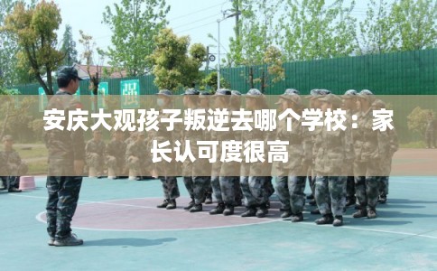 安庆大观孩子叛逆去哪个学校：家长认可度很高