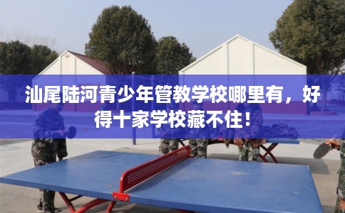 汕尾陆河青少年管教学校哪里有，好得十家学校藏不住！