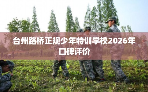 台州路桥正规少年特训学校2026年口碑评价