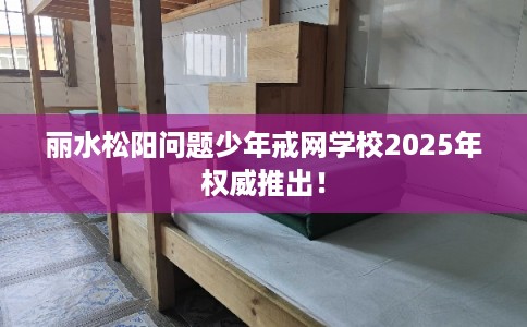 丽水松阳问题少年戒网学校2025年权威推出！
