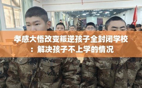 孝感大悟改变叛逆孩子全封闭学校：解决孩子不上学的情况