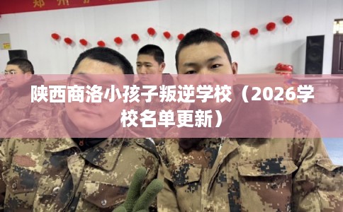 陕西商洛小孩子叛逆学校(2026学校名单更新) 陕西商洛小孩子叛逆学校(2026学校名单更新)