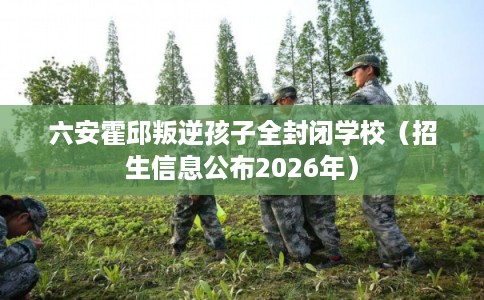 六安霍邱叛逆孩子全封闭学校（招生信息公布2026年）