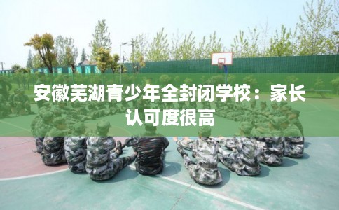 安徽芜湖青少年全封闭学校：家长认可度很高